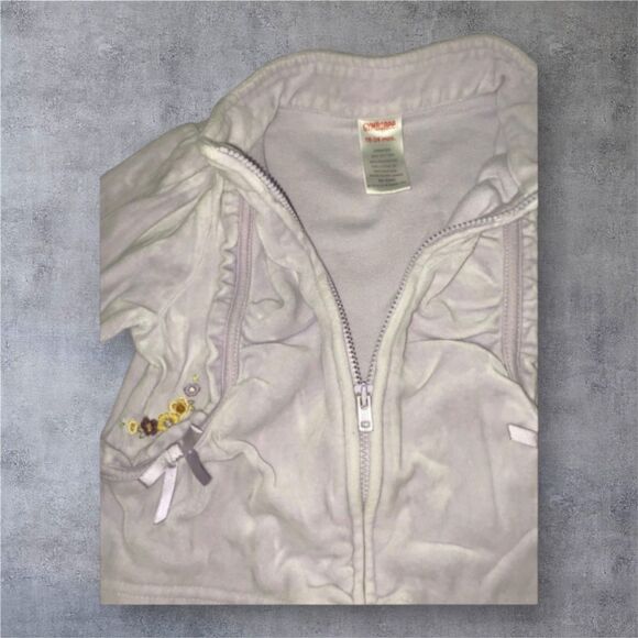 SALE✨ Gymboree Baby Girl Velour Jacket & Pts Set – Lavender, Sz 12–18M & 18-24m - Picture 2 of 4